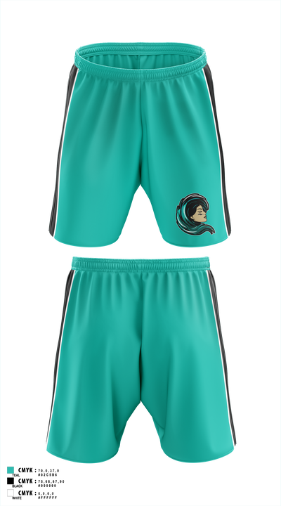 Jersey Shore Wave Athletic Shorts With Pockets - 1