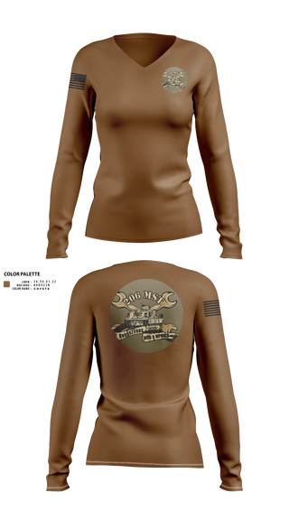 Womens Long Sleeve Vneck Shirt, 206th MST206th MST, Army, Teamtime, Team time, sublimation, custom sports apparel, team uniforms, spirit wear, spiritwear, sports uniforms, custom shirts, team store, custom team store, fundraiser sports, apparel fundraiser