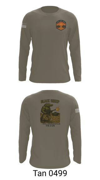 Long Sleeve Performance Shirt, 4th Assault Amphibian Battalion, Company B, , Teamtime, Team time, sublimation, custom sports apparel, team uniforms, spirit wear, spiritwear, sports uniforms, custom shirts, team store, custom team store, fundraiser sports, apparel fundraiser