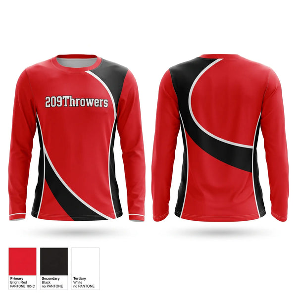 Long Sleeve Performance Shirt, 209Throwers, Track & Field, Teamtime, Team time, sublimation, custom sports apparel, team uniforms, spirit wear, spiritwear, sports uniforms, custom shirts, team store, custom team store, fundraiser sports, apparel fundraiser