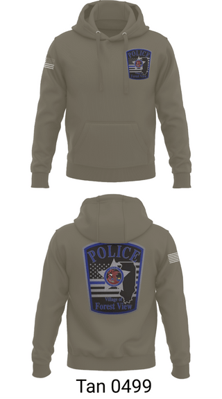 Hoodie, Forest view police, Police, Teamtime, Team time, sublimation, custom sports apparel, team uniforms, spirit wear, spiritwear, sports uniforms, custom shirts, team store, custom team store, fundraiser sports, apparel fundraiser