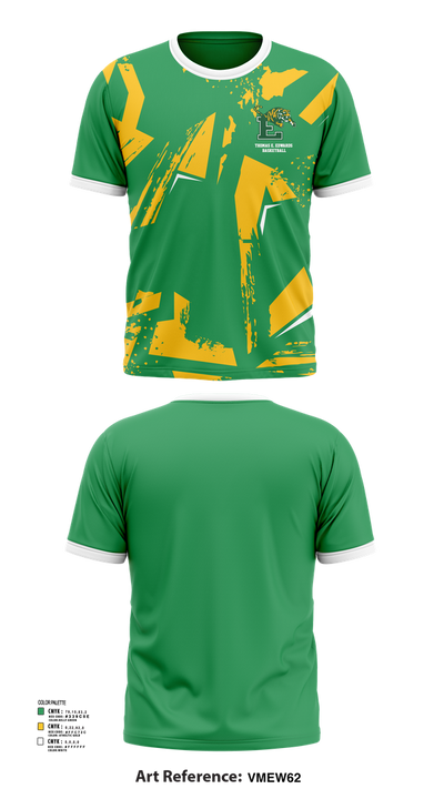 Thomas E. Edwards Basketball 669394 Short Sleeve Performance Shirt - 51