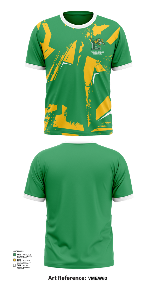 Short Sleeve Performance Shirt, Thomas E. Edwards Basketball, Men's Basketball, Teamtime, Team time, sublimation, custom sports apparel, team uniforms, spirit wear, spiritwear, sports uniforms, custom shirts, team store, custom team store, fundraiser sports, apparel fundraiser