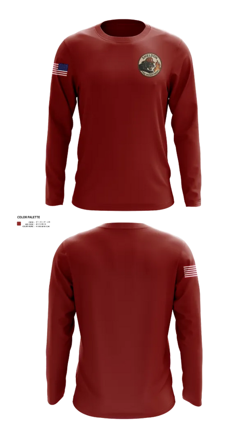 Long Sleeve Performance Shirt, Sheldon Fire Department, Fire Department, Teamtime, Team time, sublimation, custom sports apparel, team uniforms, spirit wear, spiritwear, sports uniforms, custom shirts, team store, custom team store, fundraiser sports, apparel fundraiser