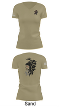101st airborne 1-327 35416174 Women's Short Sleeve V-neck Shirt - 88