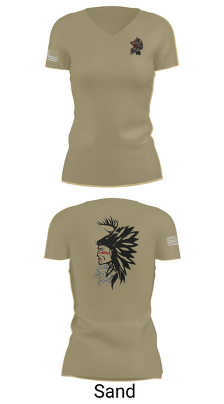 Womens Short Sleeve Vneck Shirt, 101st airborne 1-327, Army, Teamtime, Team time, sublimation, custom sports apparel, team uniforms, spirit wear, spiritwear, sports uniforms, custom shirts, team store, custom team store, fundraiser sports, apparel fundraiser