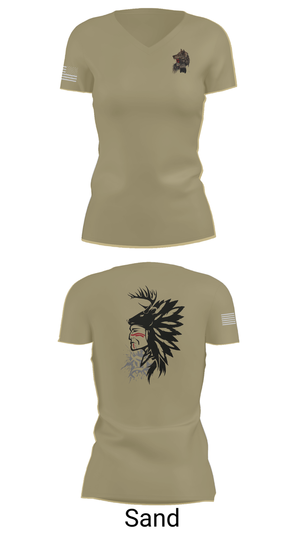 Womens Short Sleeve Vneck Shirt, 101st airborne 1-327, Army, Teamtime, Team time, sublimation, custom sports apparel, team uniforms, spirit wear, spiritwear, sports uniforms, custom shirts, team store, custom team store, fundraiser sports, apparel fundraiser