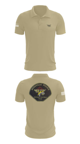 Short Sleeve Performance Polo, Roseville E.R.T., , Teamtime, Team time, sublimation, custom sports apparel, team uniforms, spirit wear, spiritwear, sports uniforms, custom shirts, team store, custom team store, fundraiser sports, apparel fundraiser