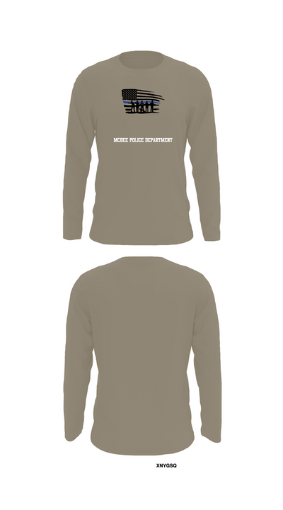 McBee Police Department 4438901 Long Sleeve Performance Shirt 69
