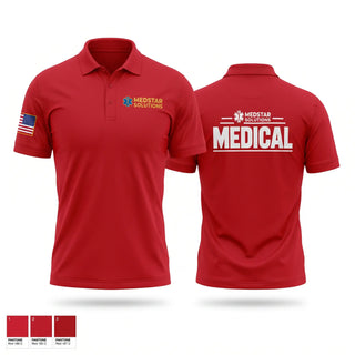 Short Sleeve Performance Polo, MedStar Solutions, EMS/EMT, Teamtime, Team time, sublimation, custom sports apparel, team uniforms, spirit wear, spiritwear, sports uniforms, custom shirts, team store, custom team store, fundraiser sports, apparel fundraiser