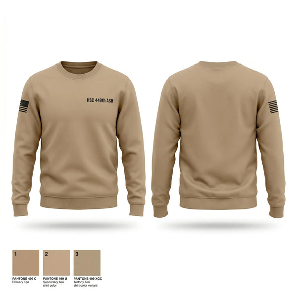 Crew Neck Sweatshirt, HSC 449th ASB, National Guard, Teamtime, Team time, sublimation, custom sports apparel, team uniforms, spirit wear, spiritwear, sports uniforms, custom shirts, team store, custom team store, fundraiser sports, apparel fundraiser