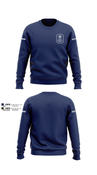 Crew Neck Sweatshirt, Rockville City Police, Police, Teamtime, Team time, sublimation, custom sports apparel, team uniforms, spirit wear, spiritwear, sports uniforms, custom shirts, team store, custom team store, fundraiser sports, apparel fundraiser