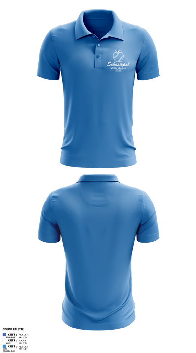 Sebastopol Little League 29313741 Short Sleeve Performance Polo - 7