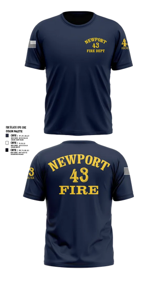 Short Sleeve Performance Shirt, Newport Fire Department, Fire Department, Teamtime, Team time, sublimation, custom sports apparel, team uniforms, spirit wear, spiritwear, sports uniforms, custom shirts, team store, custom team store, fundraiser sports, apparel fundraiser