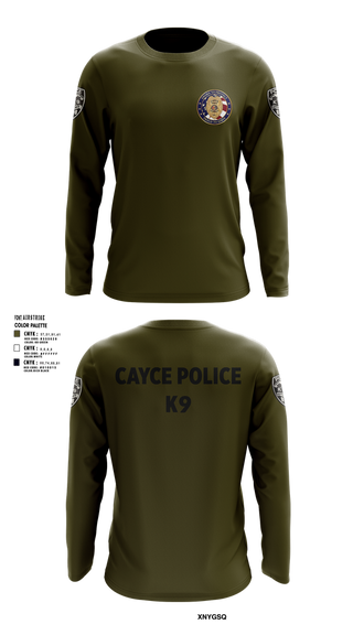Long Sleeve Performance Shirt, Cayce Police K9, , Teamtime, Team time, sublimation, custom sports apparel, team uniforms, spirit wear, spiritwear, sports uniforms, custom shirts, team store, custom team store, fundraiser sports, apparel fundraiser