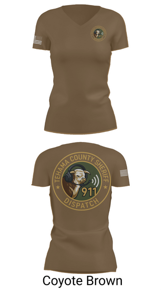 Womens Short Sleeve Vneck Shirt, TCSO DISPATCH, , Teamtime, Team time, sublimation, custom sports apparel, team uniforms, spirit wear, spiritwear, sports uniforms, custom shirts, team store, custom team store, fundraiser sports, apparel fundraiser