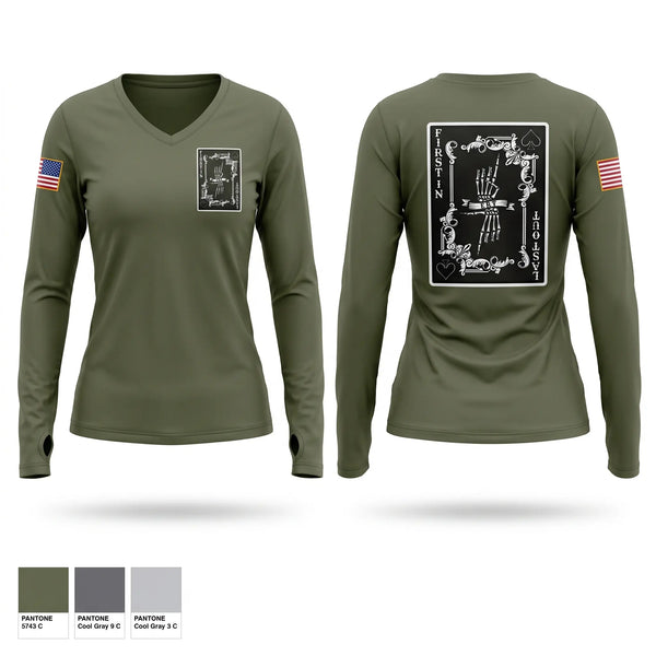 Womens Long Sleeve Vneck Shirt, ERT, Police, Teamtime, Team time, sublimation, custom sports apparel, team uniforms, spirit wear, spiritwear, sports uniforms, custom shirts, team store, custom team store, fundraiser sports, apparel fundraiser