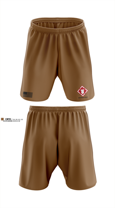 20th Engineer Brigade 13540716 Athletic Shorts With Pockets - 1