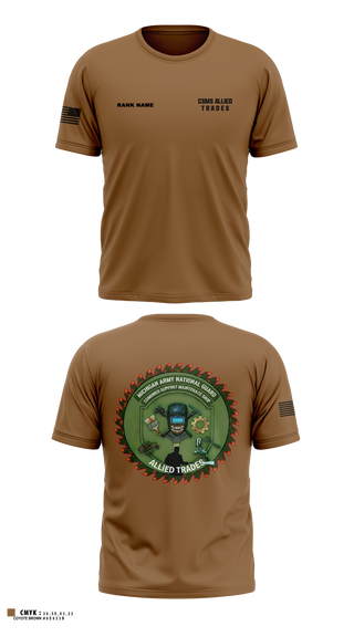 Old School Cotton Feel Shirt, CSMS ALLIED TRADES, National Guard, Teamtime, Team time, sublimation, custom sports apparel, team uniforms, spirit wear, spiritwear, sports uniforms, custom shirts, team store, custom team store, fundraiser sports, apparel fundraiser