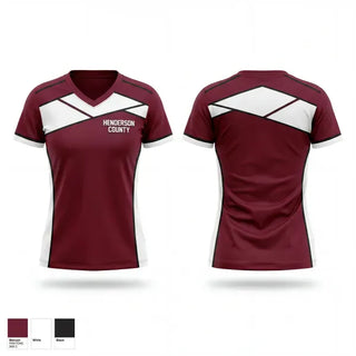 Womens Short Sleeve Vneck Shirt, Henderson County, Baseball, Teamtime, Team time, sublimation, custom sports apparel, team uniforms, spirit wear, spiritwear, sports uniforms, custom shirts, team store, custom team store, fundraiser sports, apparel fundraiser