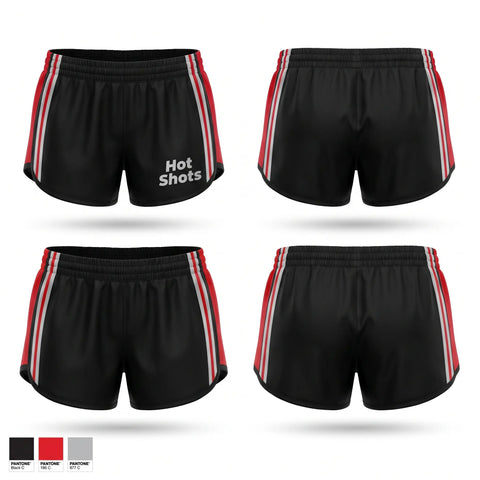 Womens Shorts, Hot Shots, Baseball, Teamtime, Team time, sublimation, custom sports apparel, team uniforms, spirit wear, spiritwear, sports uniforms, custom shirts, team store, custom team store, fundraiser sports, apparel fundraiser