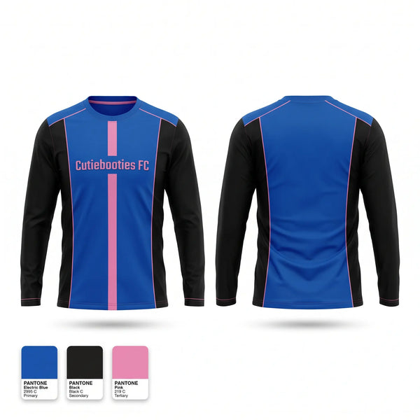 Long Sleeve Performance Shirt, Cutiebooties FC, Men's Soccer, Teamtime, Team time, sublimation, custom sports apparel, team uniforms, spirit wear, spiritwear, sports uniforms, custom shirts, team store, custom team store, fundraiser sports, apparel fundraiser