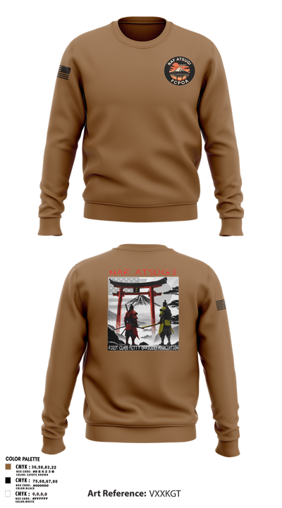 NAF ATSUGI FCPOA 70401455 Crew Neck Sweatshirt - 1
