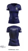 Norton Rescue Squad  Women's Short Sleeve V-neck Shirt - 1