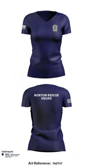 Womens Short Sleeve Vneck Shirt, Norton Rescue Squad, Fire Department, Teamtime, Team time, sublimation, custom sports apparel, team uniforms, spirit wear, spiritwear, sports uniforms, custom shirts, team store, custom team store, fundraiser sports, apparel fundraiser