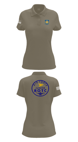 Womens Short Sleeve Performance Polo, 61st Eagle Squadron, Air Force, Teamtime, Team time, sublimation, custom sports apparel, team uniforms, spirit wear, spiritwear, sports uniforms, custom shirts, team store, custom team store, fundraiser sports, apparel fundraiser