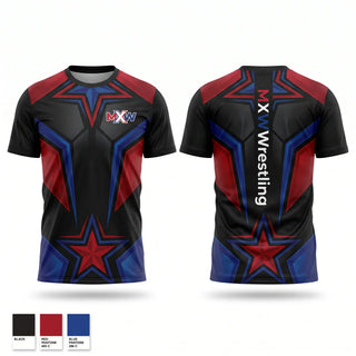 Football Jersey, Midwest Xtreme Wrestling, Wrestling, Teamtime, Team time, sublimation, custom sports apparel, team uniforms, spirit wear, spiritwear, sports uniforms, custom shirts, team store, custom team store, fundraiser sports, apparel fundraiser