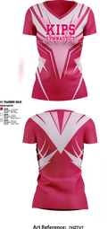 Kips gymnastics 28544383 Women's Short Sleeve V-neck Shirt - 1