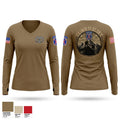 10th Mountain Division Women's Long Sleeve V-neck Shirt - 1