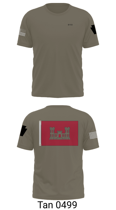 Old School Cotton Feel Shirt, B 103 EN BN, National Guard, Teamtime, Team time, sublimation, custom sports apparel, team uniforms, spirit wear, spiritwear, sports uniforms, custom shirts, team store, custom team store, fundraiser sports, apparel fundraiser