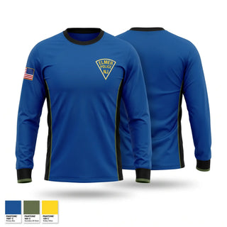 Long Sleeve Performance Shirt, Elmer Borough Police Department, Police, Teamtime, Team time, sublimation, custom sports apparel, team uniforms, spirit wear, spiritwear, sports uniforms, custom shirts, team store, custom team store, fundraiser sports, apparel fundraiser