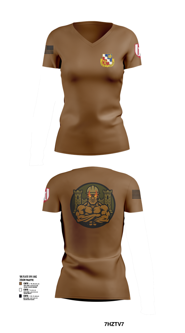 Womens Short Sleeve Vneck Shirt, 317th ECC, Army, Teamtime, Team time, sublimation, custom sports apparel, team uniforms, spirit wear, spiritwear, sports uniforms, custom shirts, team store, custom team store, fundraiser sports, apparel fundraiser