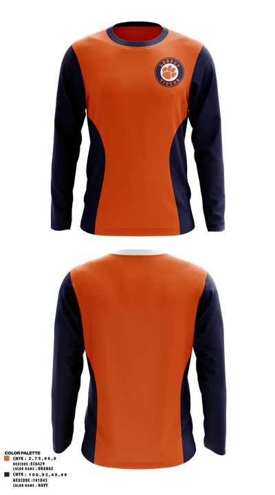 Legacy High School Football 94918410 Long Sleeve Performance Polo - 1