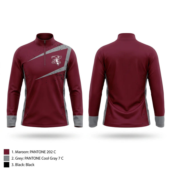 Quarter Zip Jacket, Orchard Park Quakers Baseball, Baseball, Teamtime, Team time, sublimation, custom sports apparel, team uniforms, spirit wear, spiritwear, sports uniforms, custom shirts, team store, custom team store, fundraiser sports, apparel fundraiser