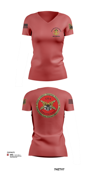 Womens Short Sleeve Vneck Shirt, 18th FAB, , Teamtime, Team time, sublimation, custom sports apparel, team uniforms, spirit wear, spiritwear, sports uniforms, custom shirts, team store, custom team store, fundraiser sports, apparel fundraiser
