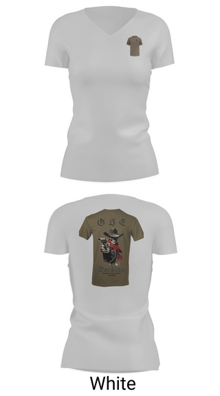 Womens Short Sleeve Vneck Shirt, BCO GSE, Army, Teamtime, Team time, sublimation, custom sports apparel, team uniforms, spirit wear, spiritwear, sports uniforms, custom shirts, team store, custom team store, fundraiser sports, apparel fundraiser