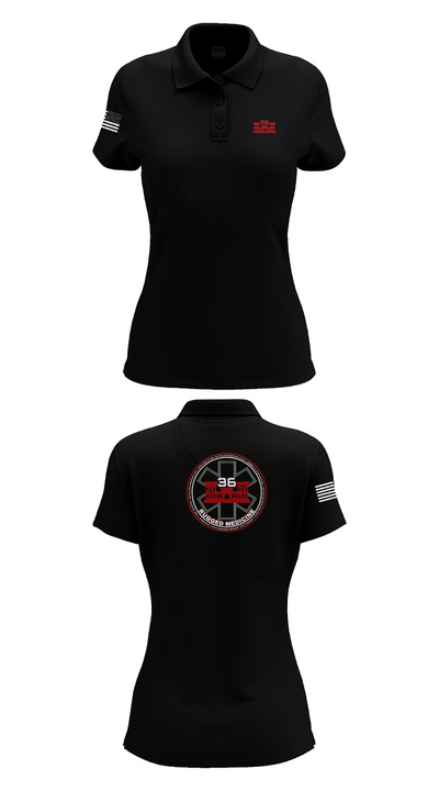 36 Engineer Brigade 21173189 Women's Short Sleeve Performance Polo  - 35
