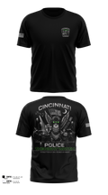 Cincinnati Police Night Shift Old School Cotton Feel Shirt - 100