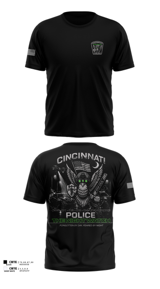 Short Sleeve Performance Shirt, Cincinnati Police Night Shift, Police, Teamtime, Team time, sublimation, custom sports apparel, team uniforms, spirit wear, spiritwear, sports uniforms, custom shirts, team store, custom team store, fundraiser sports, apparel fundraiser