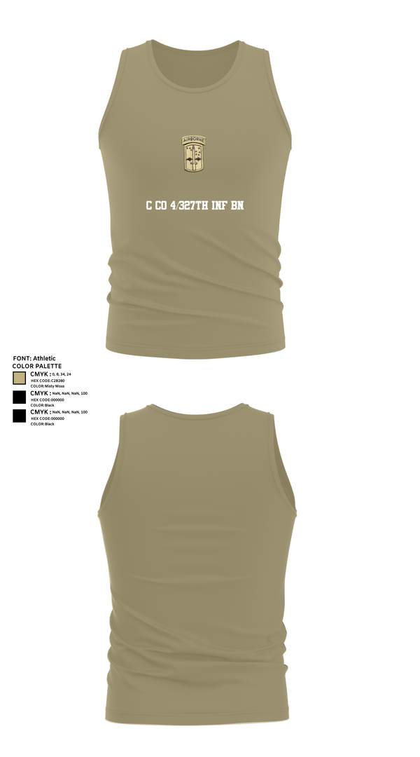 Tank Top, C co 4/327th INF BN, , Teamtime, Team time, sublimation, custom sports apparel, team uniforms, spirit wear, spiritwear, sports uniforms, custom shirts, team store, custom team store, fundraiser sports, apparel fundraiser