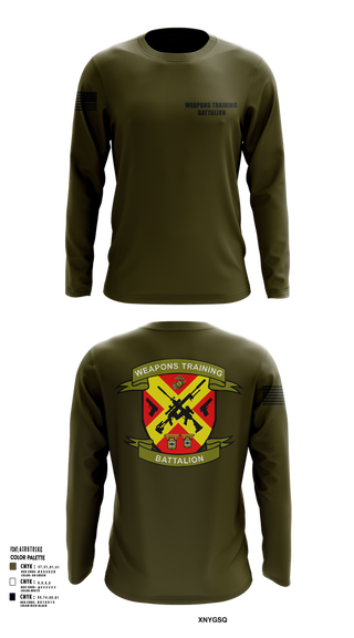Long Sleeve Performance Shirt, Weapons Training Battalion, Marines, Teamtime, Team time, sublimation, custom sports apparel, team uniforms, spirit wear, spiritwear, sports uniforms, custom shirts, team store, custom team store, fundraiser sports, apparel fundraiser
