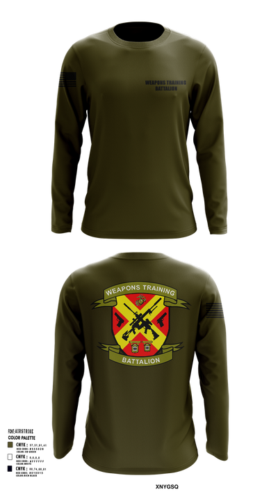 Weapons Training Battalion 25066956 Long Sleeve Performance Shirt 101