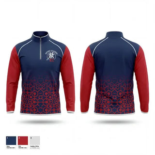 Quarter Zip Jacket, Oxford Academy Patriots, Track & Field, Teamtime, Team time, sublimation, custom sports apparel, team uniforms, spirit wear, spiritwear, sports uniforms, custom shirts, team store, custom team store, fundraiser sports, apparel fundraiser