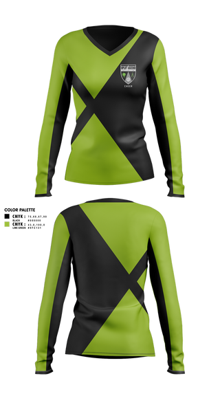 Womens Long Sleeve Vneck Shirt, UAHS, Cheer, Teamtime, Team time, sublimation, custom sports apparel, team uniforms, spirit wear, spiritwear, sports uniforms, custom shirts, team store, custom team store, fundraiser sports, apparel fundraiser