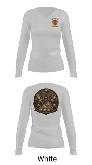Womens Long Sleeve Vneck Shirt, V37, Marines, Teamtime, Team time, sublimation, custom sports apparel, team uniforms, spirit wear, spiritwear, sports uniforms, custom shirts, team store, custom team store, fundraiser sports, apparel fundraiser