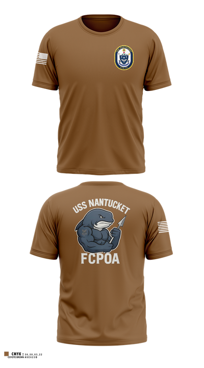 USS NANTUCKET LCS 27 Short Sleeve Performance Shirt - 6